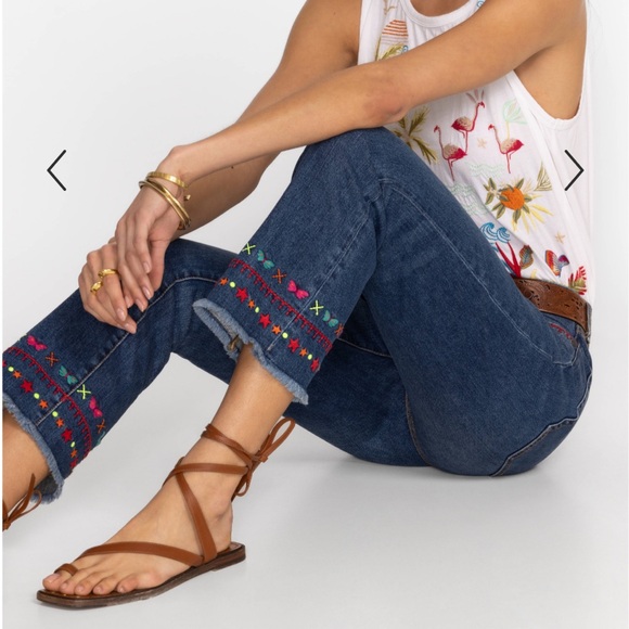 Johnny Was THE CROPPED BABY BOOT JEAN ‑ AVERY - Picture 2 of 8